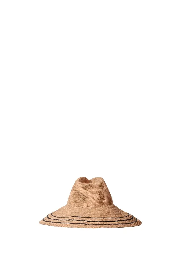 JANESSA LEONE Waverly Raffia Large Brim Hat | Image 1 JANESSA LEONE Waverly Raffia Large Brim Hat | Image 1