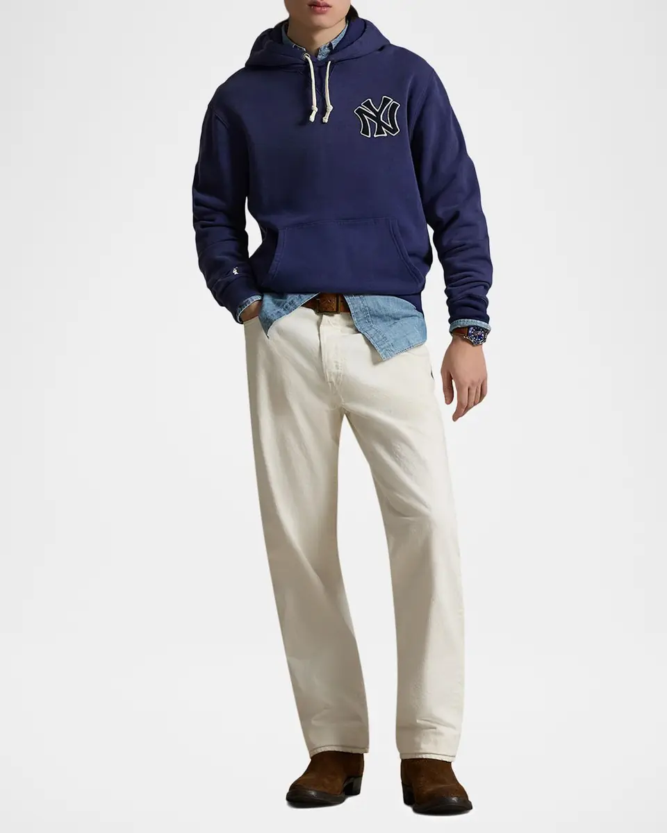 Polo Ralph Lauren Men's Yankees Vintage Fleece Hoodie | Thumbnail 2