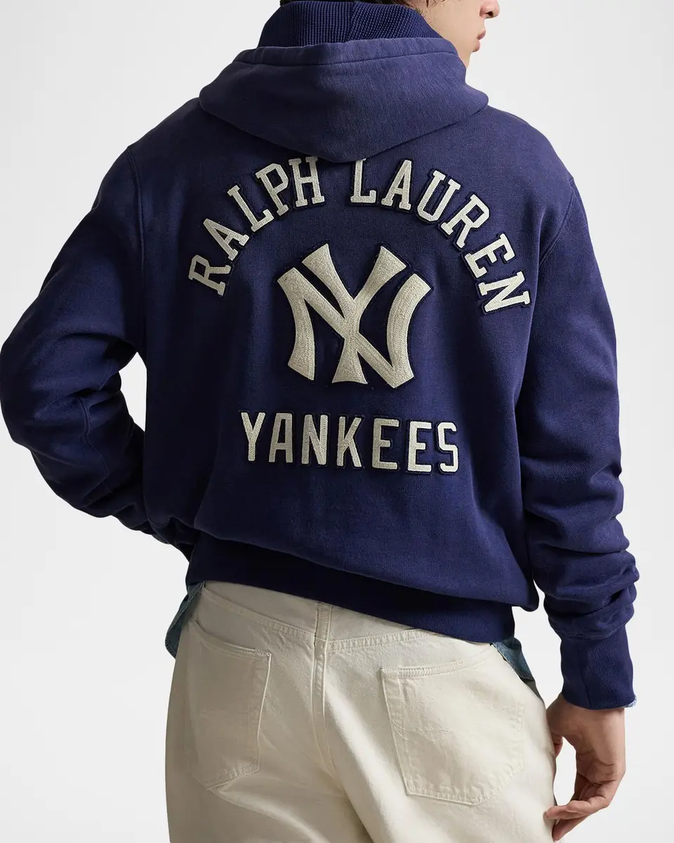 Polo Ralph Lauren Men's Yankees Vintage Fleece Hoodie | Thumbnail 3