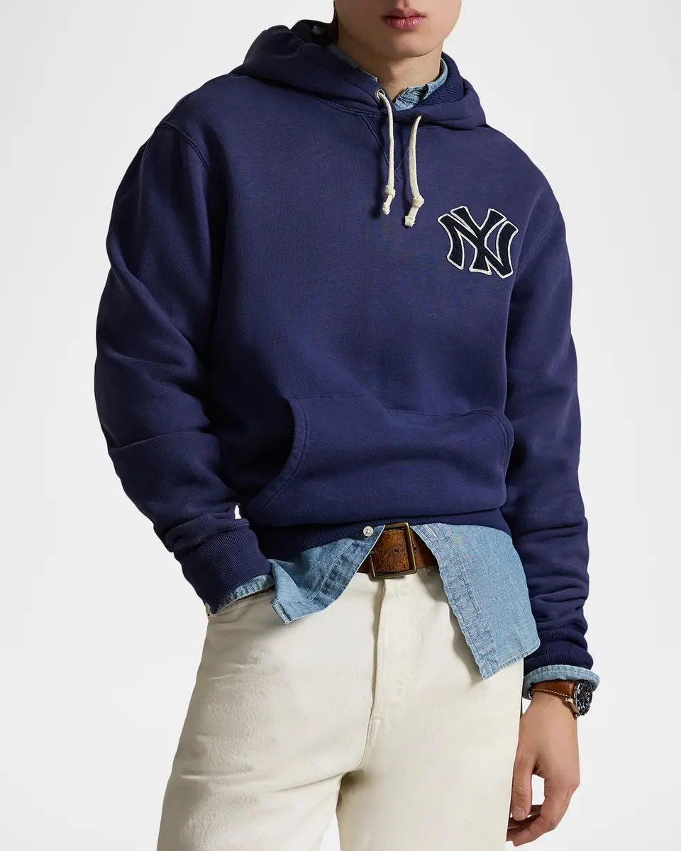 Polo Ralph Lauren Men's Yankees Vintage Fleece Hoodie | Thumbnail 4