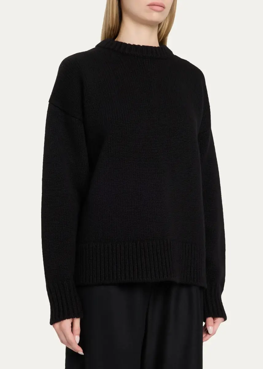 The Row Ophelia Wool-Cashmere Crewneck Sweater | Thumbnail 9 The Row Ophelia Wool-Cashmere Crewneck Sweater | Thumbnail 9
