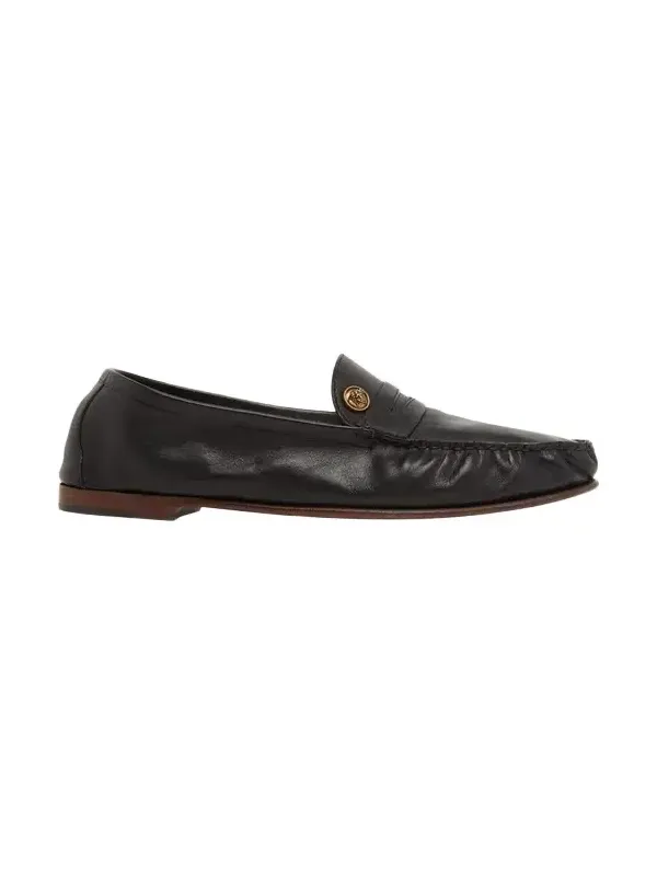 Men's Medusa Leather Moc-Toe Loafers Men's Medusa Leather Moc-Toe Loafers