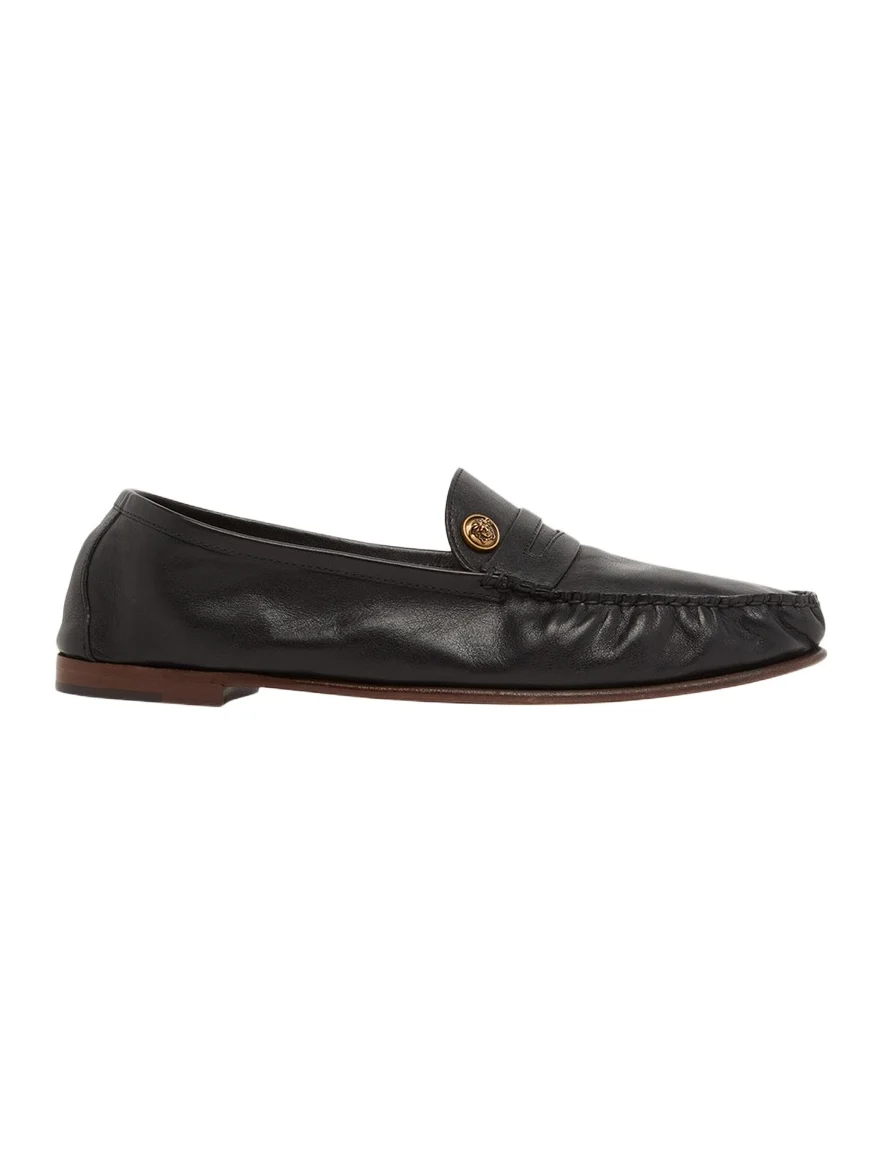 Men's Medusa Leather Moc-Toe Loafers Men's Medusa Leather Moc-Toe Loafers