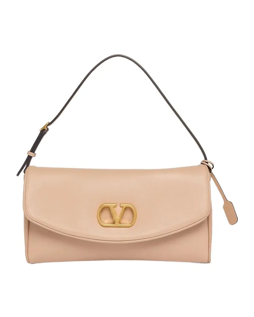 Valentino Garavani DeVain VLogo Leather Top-Handle Bag | Image 1 Valentino Garavani DeVain VLogo Leather Top-Handle Bag | Image 1