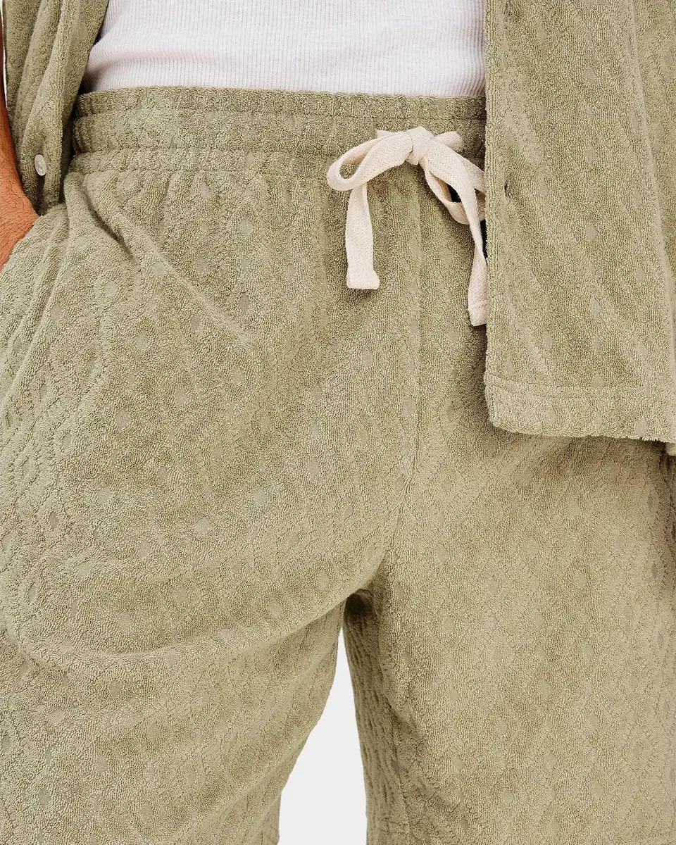 RAILS Men's Nova Terry Diamond-Jacquard Drawstring Shorts | Thumbnail 5