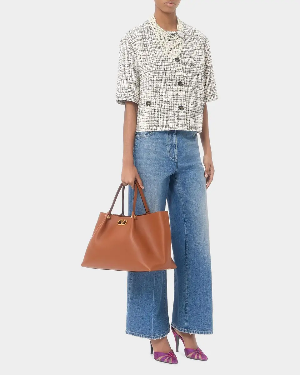 Valentino Garavani Large Soft Leather Shopping Bag | Thumbnail 5 Valentino Garavani Large Soft Leather Shopping Bag | Thumbnail 5