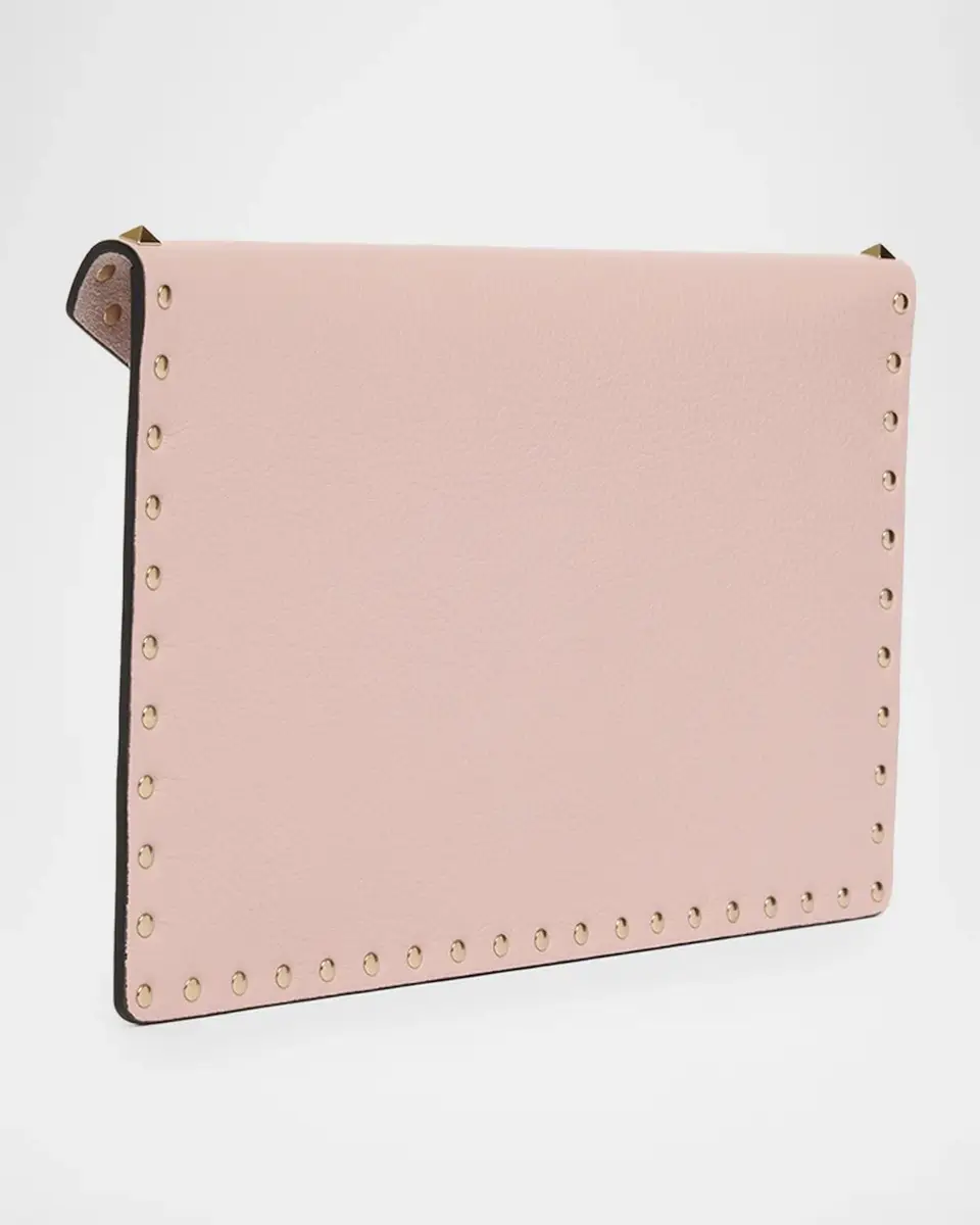 Valentino Garavani Rockstud Leather Envelope Pouch Clutch Bag | Thumbnail 2 Valentino Garavani Rockstud Leather Envelope Pouch Clutch Bag | Thumbnail 2