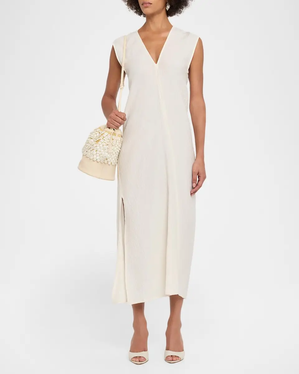 BTB Los Angeles Brielle Embellished Raffia and Leather Bucket Bag | Thumbnail 5 BTB Los Angeles Brielle Embellished Raffia and Leather Bucket Bag | Thumbnail 5