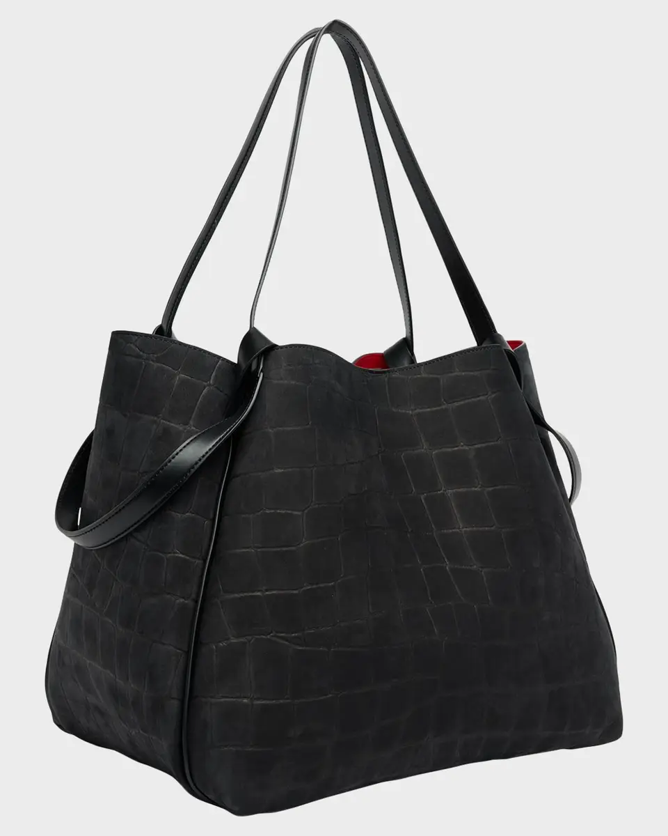 Christian Louboutin Bettina Large Croc-Embossed Suede Tote Bag | Thumbnail 2 Christian Louboutin Bettina Large Croc-Embossed Suede Tote Bag | Thumbnail 2