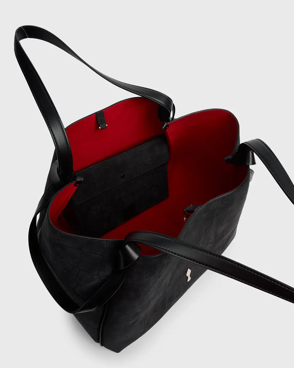Christian Louboutin Bettina Large Croc-Embossed Suede Tote Bag | Thumbnail 3 Christian Louboutin Bettina Large Croc-Embossed Suede Tote Bag | Thumbnail 3
