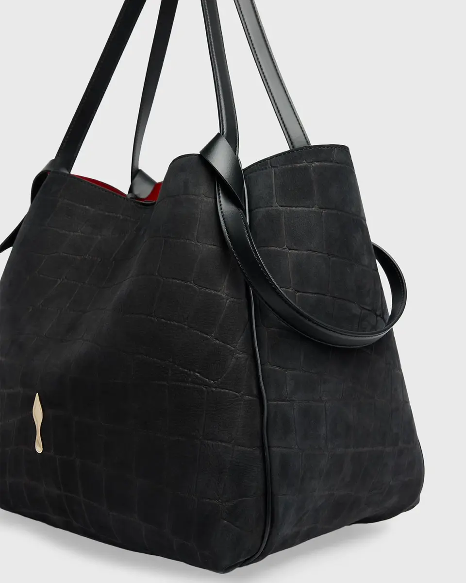 Christian Louboutin Bettina Large Croc-Embossed Suede Tote Bag | Thumbnail 4 Christian Louboutin Bettina Large Croc-Embossed Suede Tote Bag | Thumbnail 4