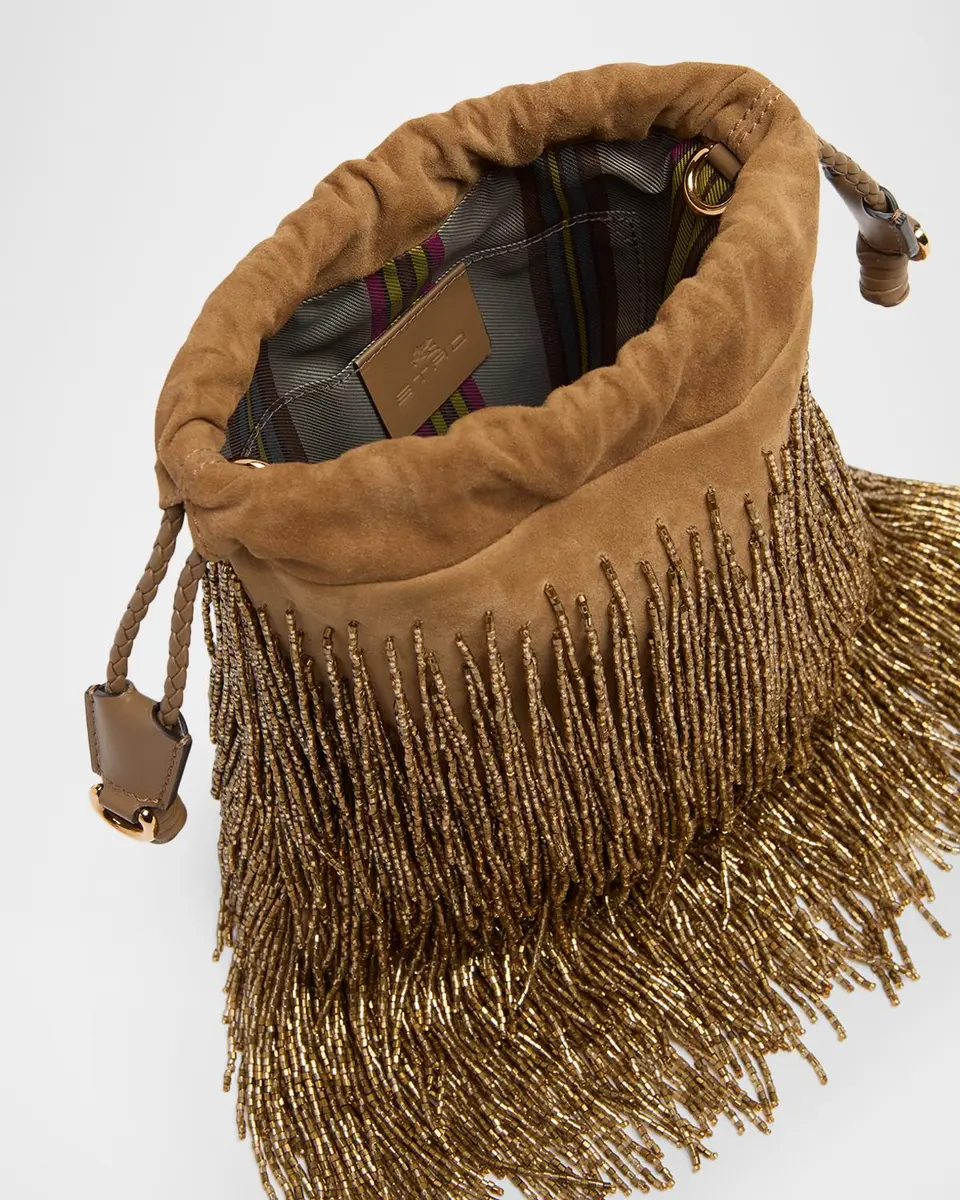 Etro Kalispera Beaded Fringe Leather Shoulder Bag | Thumbnail 4 Etro Kalispera Beaded Fringe Leather Shoulder Bag | Thumbnail 4