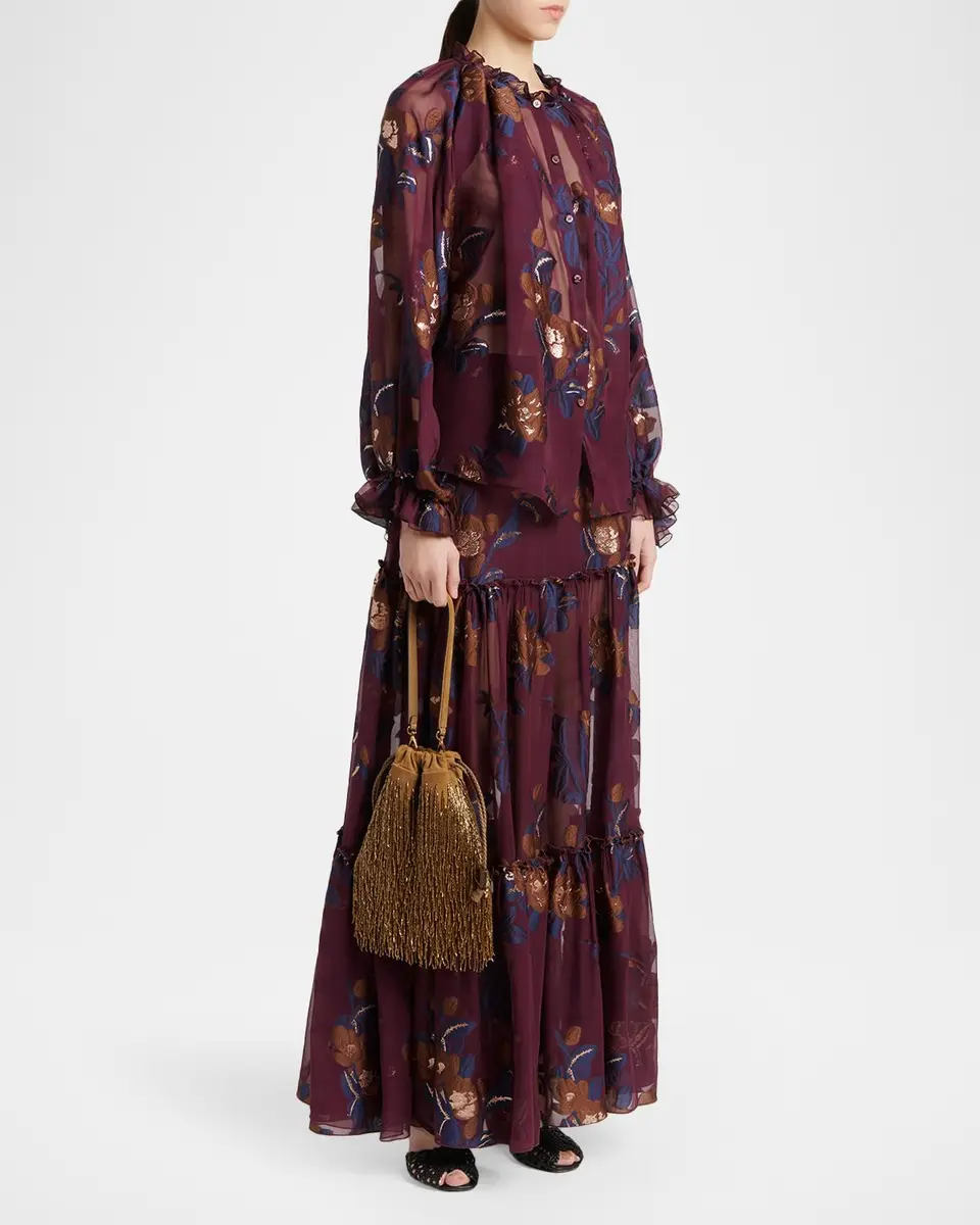 Etro Kalispera Beaded Fringe Leather Shoulder Bag | Thumbnail 5 Etro Kalispera Beaded Fringe Leather Shoulder Bag | Thumbnail 5