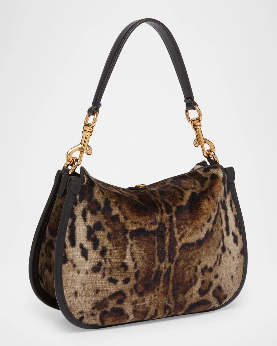 Etro Pony Medium Leopard-Print Velvet Shoulder Bag | Thumbnail 3 Etro Pony Medium Leopard-Print Velvet Shoulder Bag | Thumbnail 3