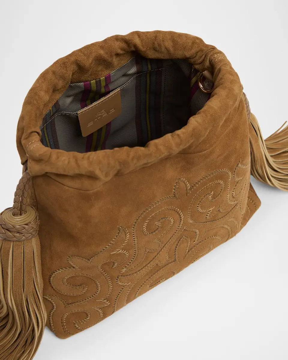 Etro Kalispera Extra-Small Suede Shoulder Bag | Thumbnail 4