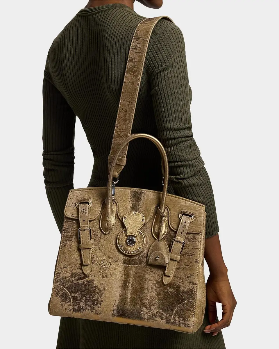 Ralph Lauren Collection Extra-Soft Ricky 33 Foiled Haircalf Bag | Thumbnail 2 Ralph Lauren Collection Extra-Soft Ricky 33 Foiled Haircalf Bag | Thumbnail 2
