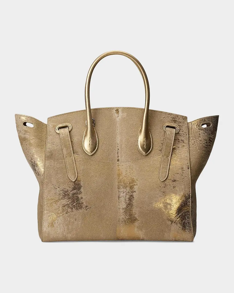 Ralph Lauren Collection Extra-Soft Ricky 33 Foiled Haircalf Bag | Thumbnail 3 Ralph Lauren Collection Extra-Soft Ricky 33 Foiled Haircalf Bag | Thumbnail 3