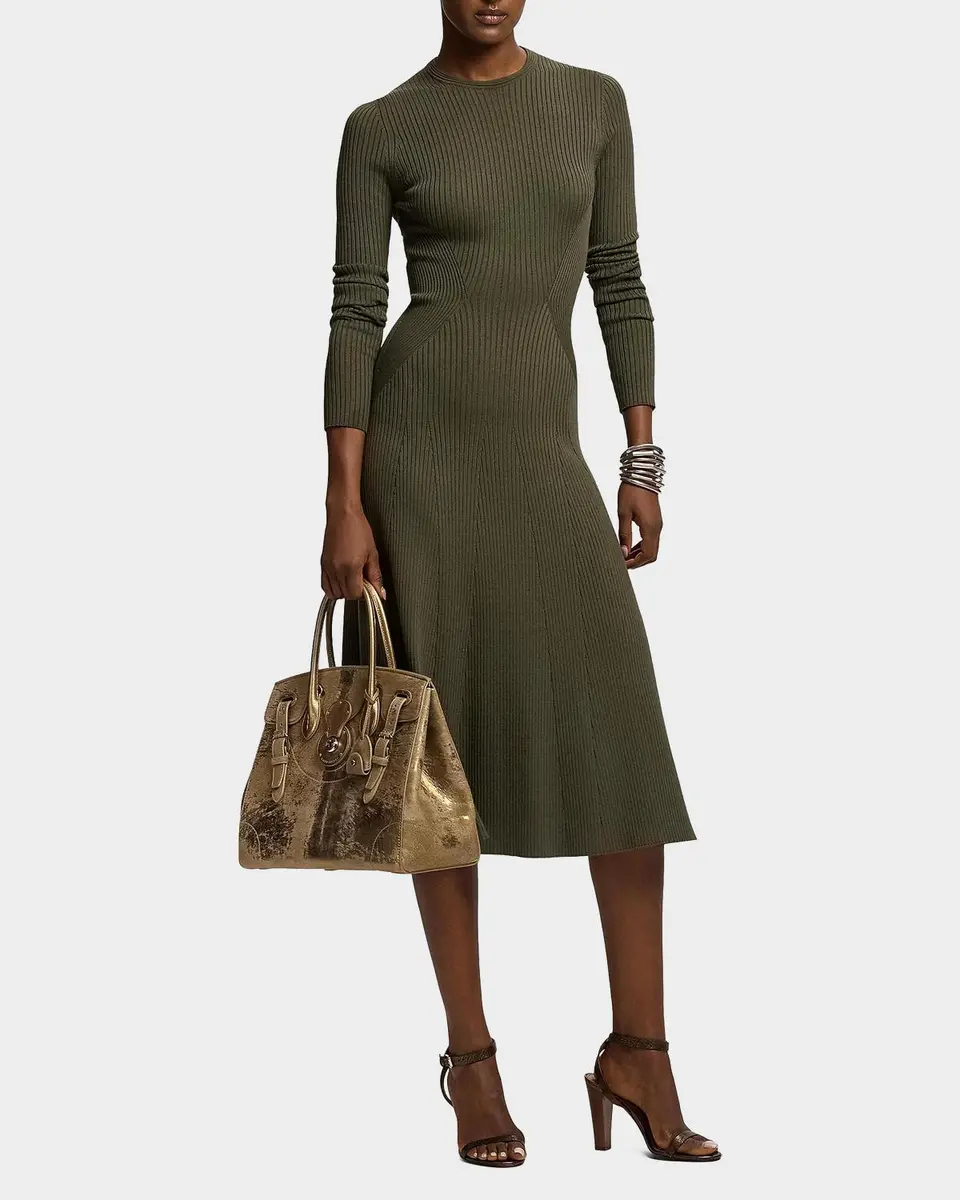 Ralph Lauren Collection Extra-Soft Ricky 33 Foiled Haircalf Bag | Thumbnail 5 Ralph Lauren Collection Extra-Soft Ricky 33 Foiled Haircalf Bag | Thumbnail 5