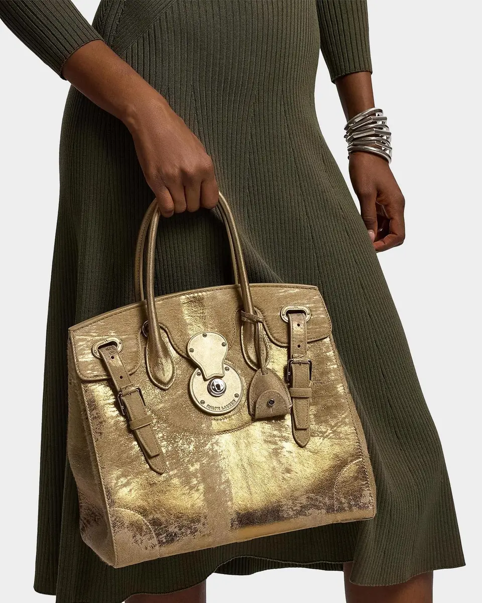 Ralph Lauren Collection Extra-Soft Ricky 33 Foiled Haircalf Bag | Thumbnail 7 Ralph Lauren Collection Extra-Soft Ricky 33 Foiled Haircalf Bag | Thumbnail 7