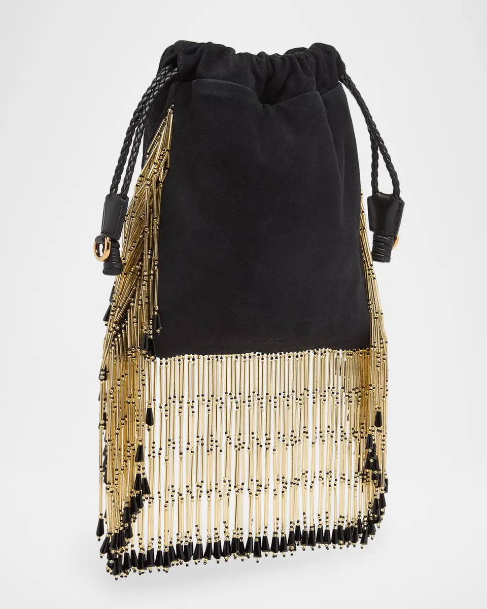 Etro Kalispera Small Beaded Suede Shoulder Bag | Thumbnail 3 Etro Kalispera Small Beaded Suede Shoulder Bag | Thumbnail 3
