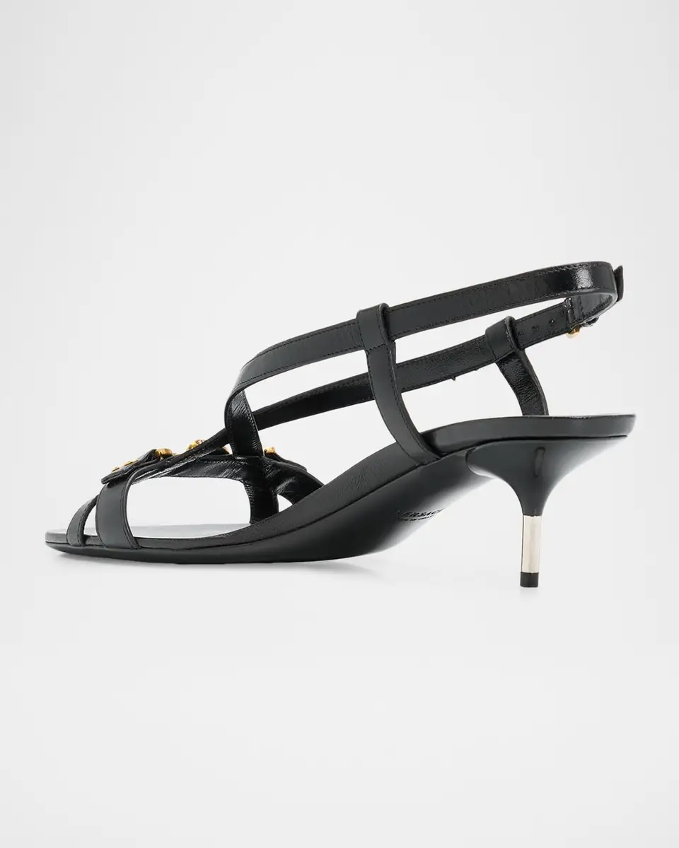 Versace Medusa 50MM Leather Sandals | Thumbnail 4 Versace Medusa 50MM Leather Sandals | Thumbnail 4