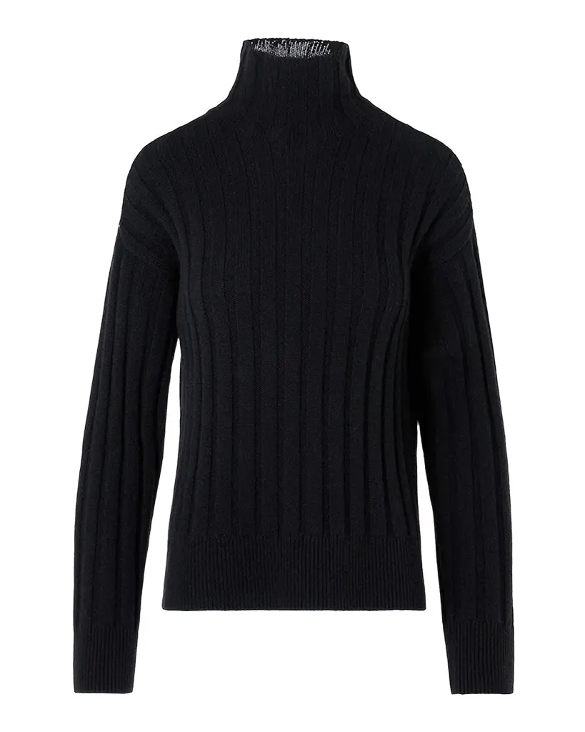 Akris punto Turtleneck Wool-Cashmere Wide Rib Sweater | Image 1 Akris punto Turtleneck Wool-Cashmere Wide Rib Sweater | Image 1