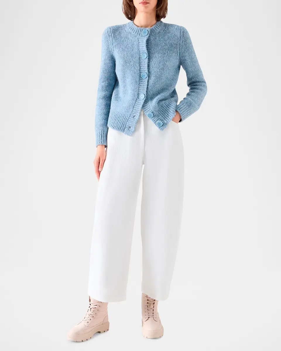 Akris punto Fluffy Alpaca-Blend Cardigan | Thumbnail 2 Akris punto Fluffy Alpaca-Blend Cardigan | Thumbnail 2