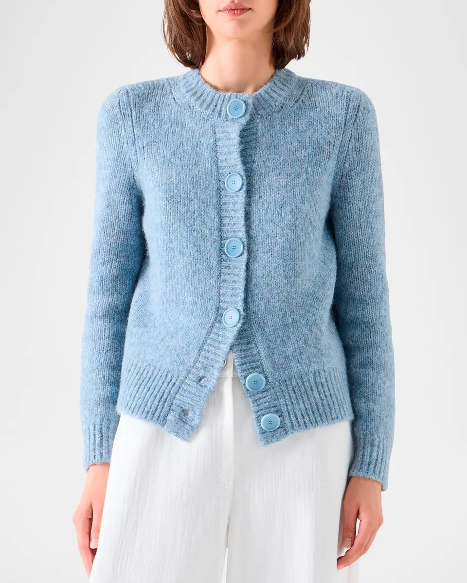 Akris punto Fluffy Alpaca-Blend Cardigan | Thumbnail 4 Akris punto Fluffy Alpaca-Blend Cardigan | Thumbnail 4