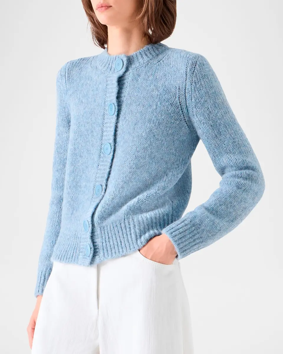 Akris punto Fluffy Alpaca-Blend Cardigan | Thumbnail 6 Akris punto Fluffy Alpaca-Blend Cardigan | Thumbnail 6
