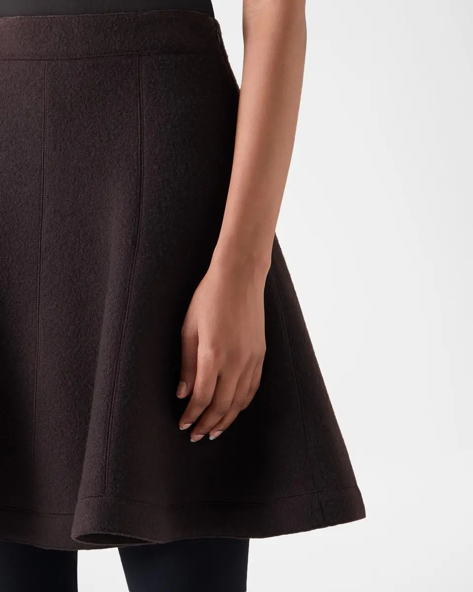 Akris punto Boiled Wool Panel Mini Skirt | Thumbnail 4