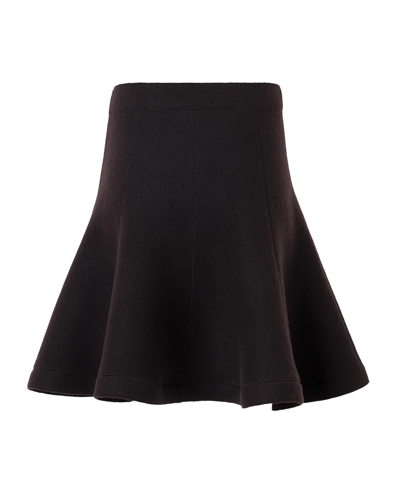 Akris punto Boiled Wool Panel Mini Skirt