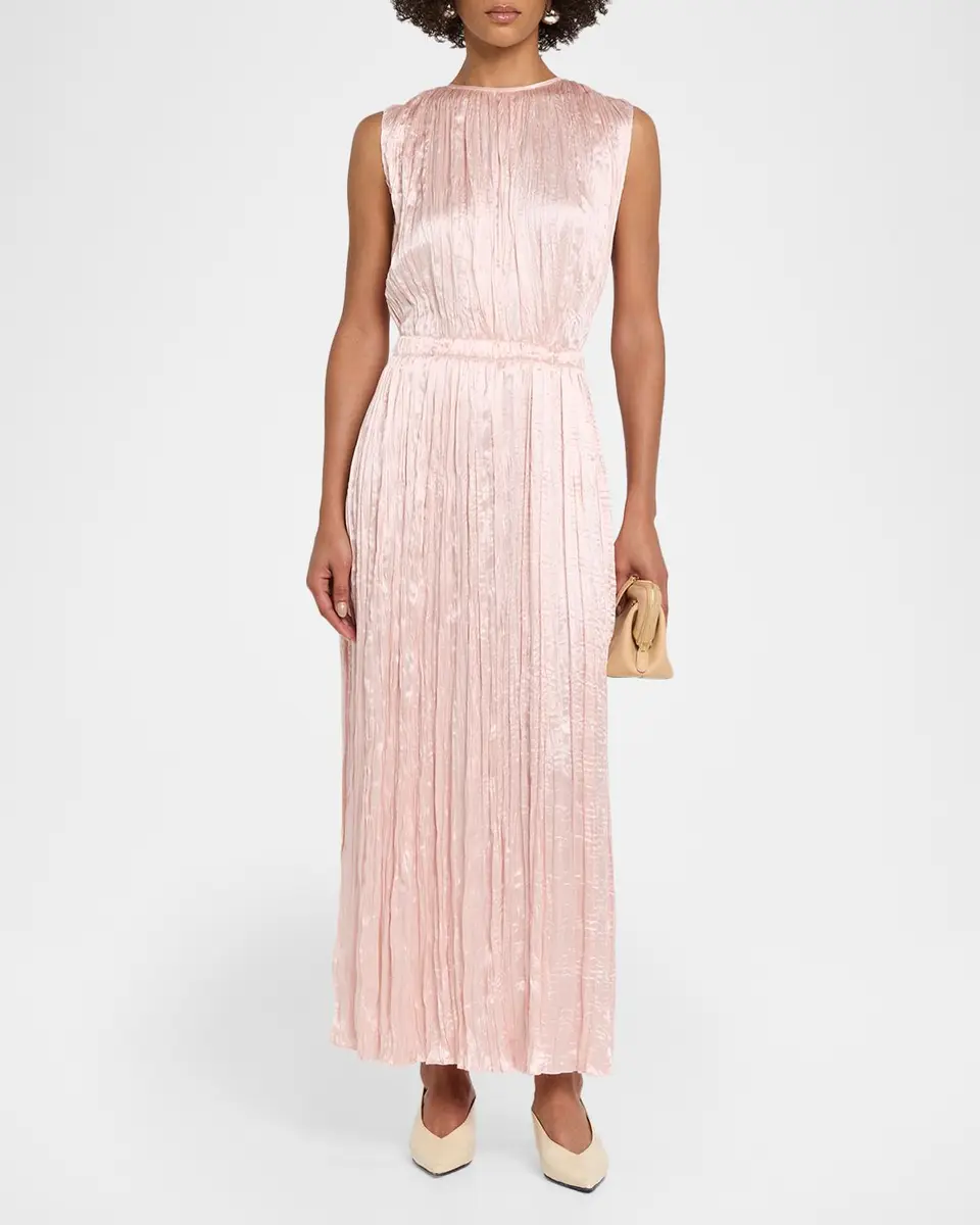 Adam Lippes Aria Pleated Silk Maxi Skirt | Thumbnail 2 Adam Lippes Aria Pleated Silk Maxi Skirt | Thumbnail 2