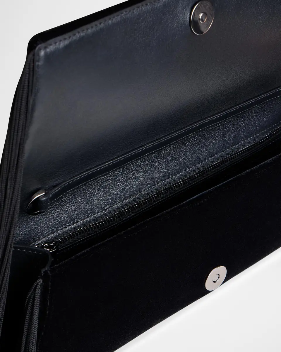 Akris Anouk Fringed Velvet Trapezoid Clutch Bag | Thumbnail 4 Akris Anouk Fringed Velvet Trapezoid Clutch Bag | Thumbnail 4