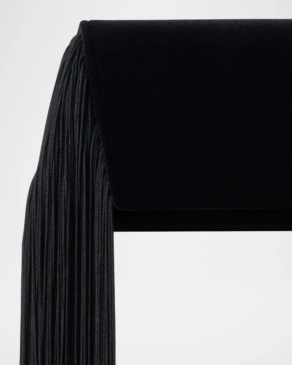 Akris Anouk Fringed Velvet Trapezoid Clutch Bag | Thumbnail 5 Akris Anouk Fringed Velvet Trapezoid Clutch Bag | Thumbnail 5