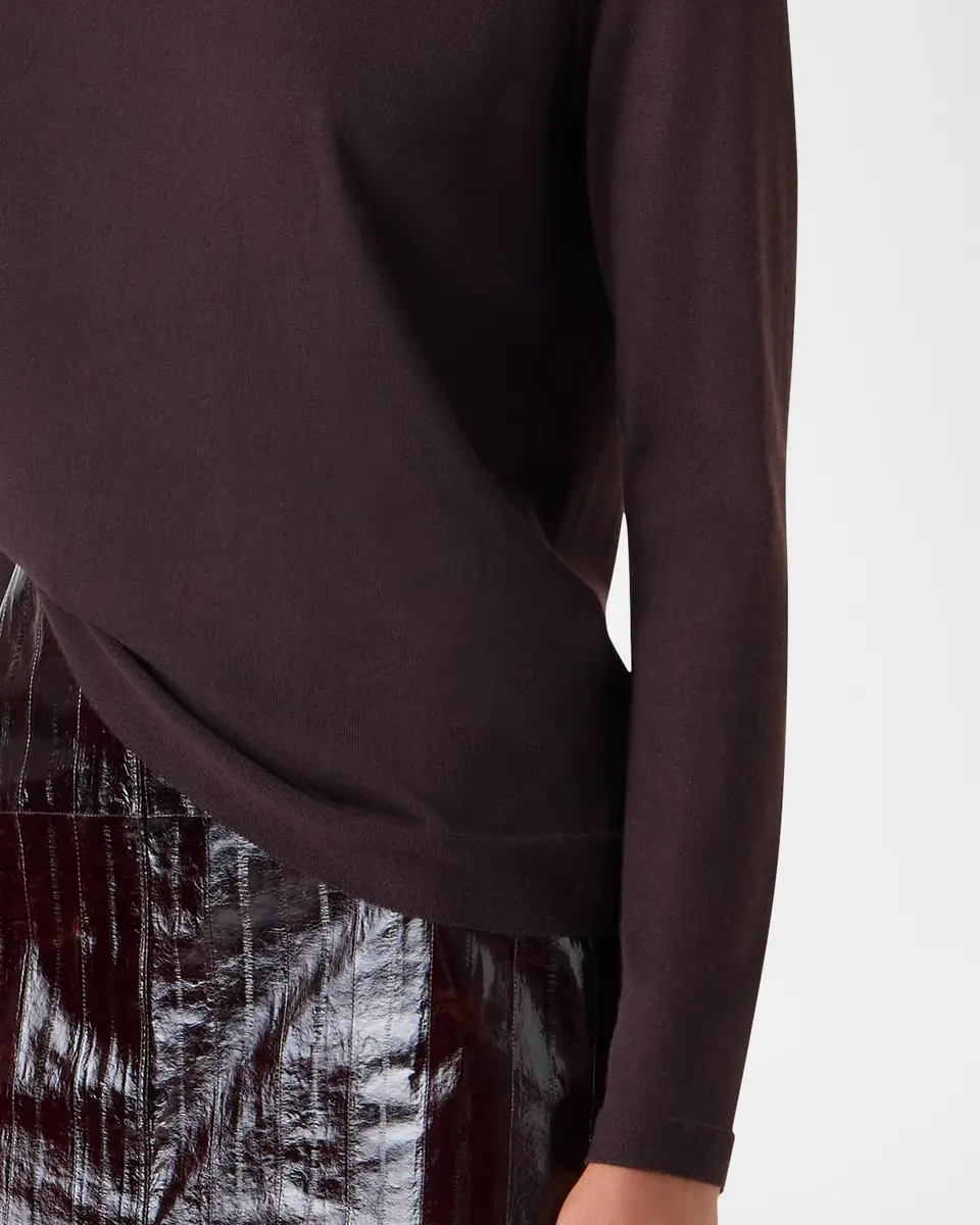Akris Cashmere-Silk Fine Gauge Knit Sweater | Thumbnail 5 Akris Cashmere-Silk Fine Gauge Knit Sweater | Thumbnail 5