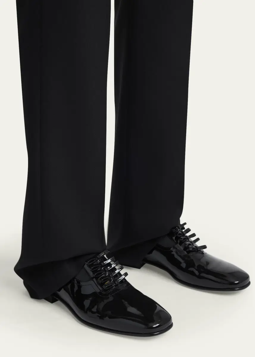 Valentino Garavani Men's Pas Des Dieux Oxfords in Patent Leather | Thumbnail 2