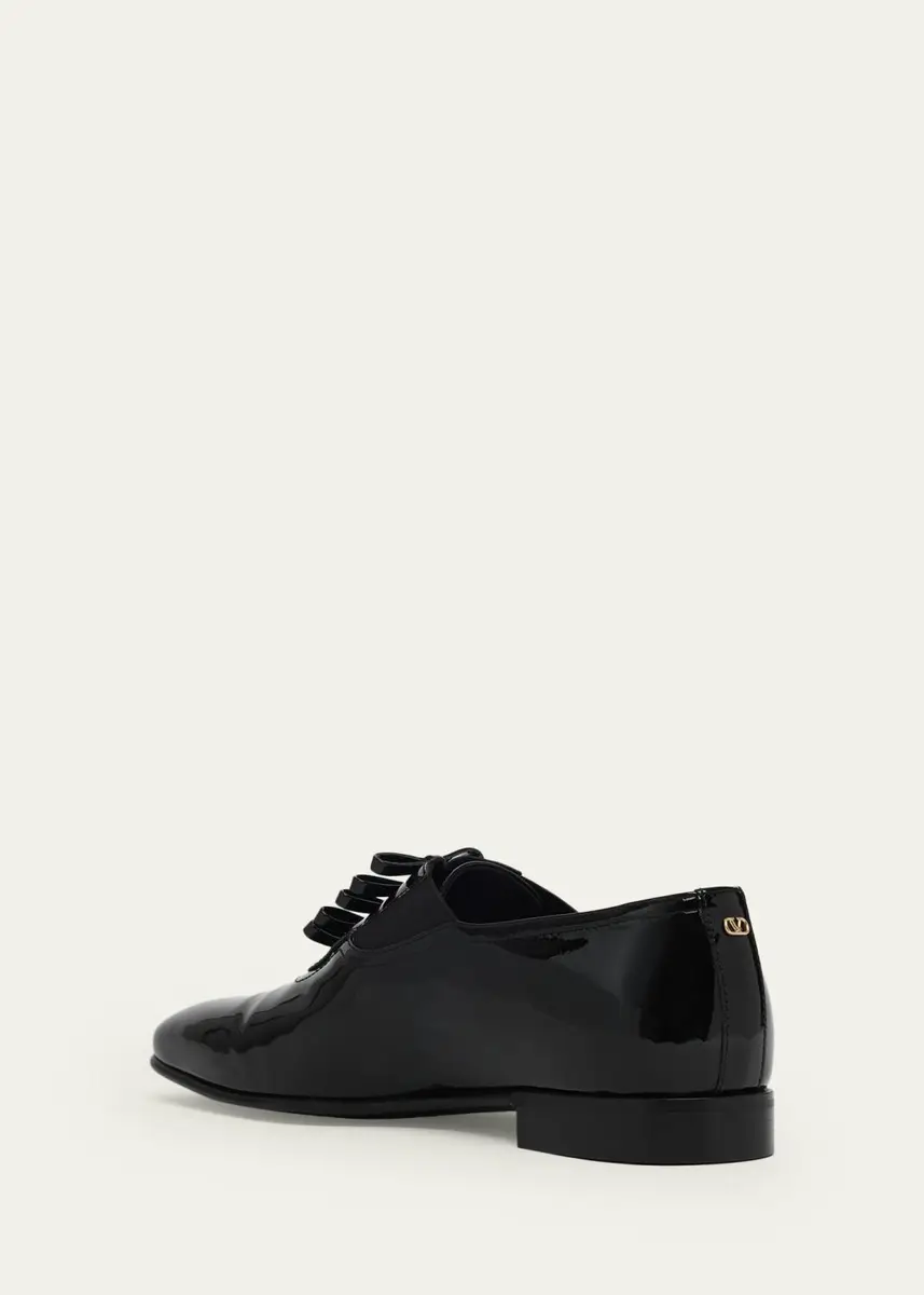 Valentino Garavani Men's Pas Des Dieux Oxfords in Patent Leather | Thumbnail 4