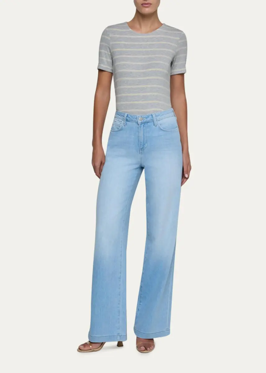 L'Agence Scottie High-Rise Wide-Leg Jeans | Thumbnail 2