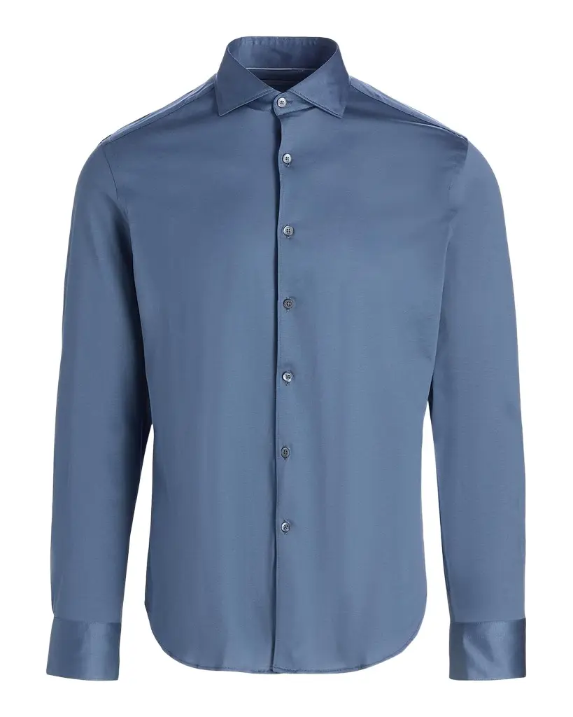 Canali Men's Jersey Sport Shirt | Image 1 Canali Men's Jersey Sport Shirt | Image 1