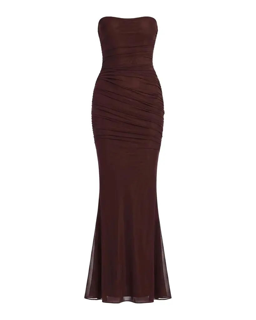 Isadore Strapless Ruched Dress Isadore Strapless Ruched Dress