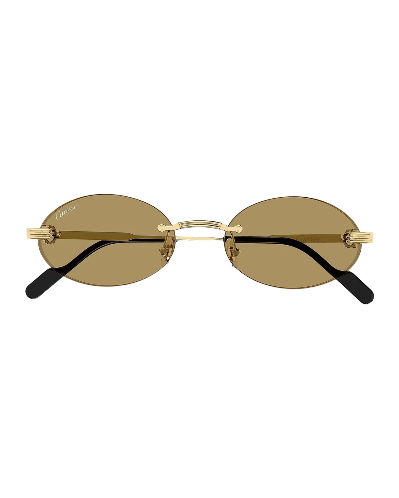 Première de 53MM 24K-Gold-Plated Rimless Oval Sunglasses
