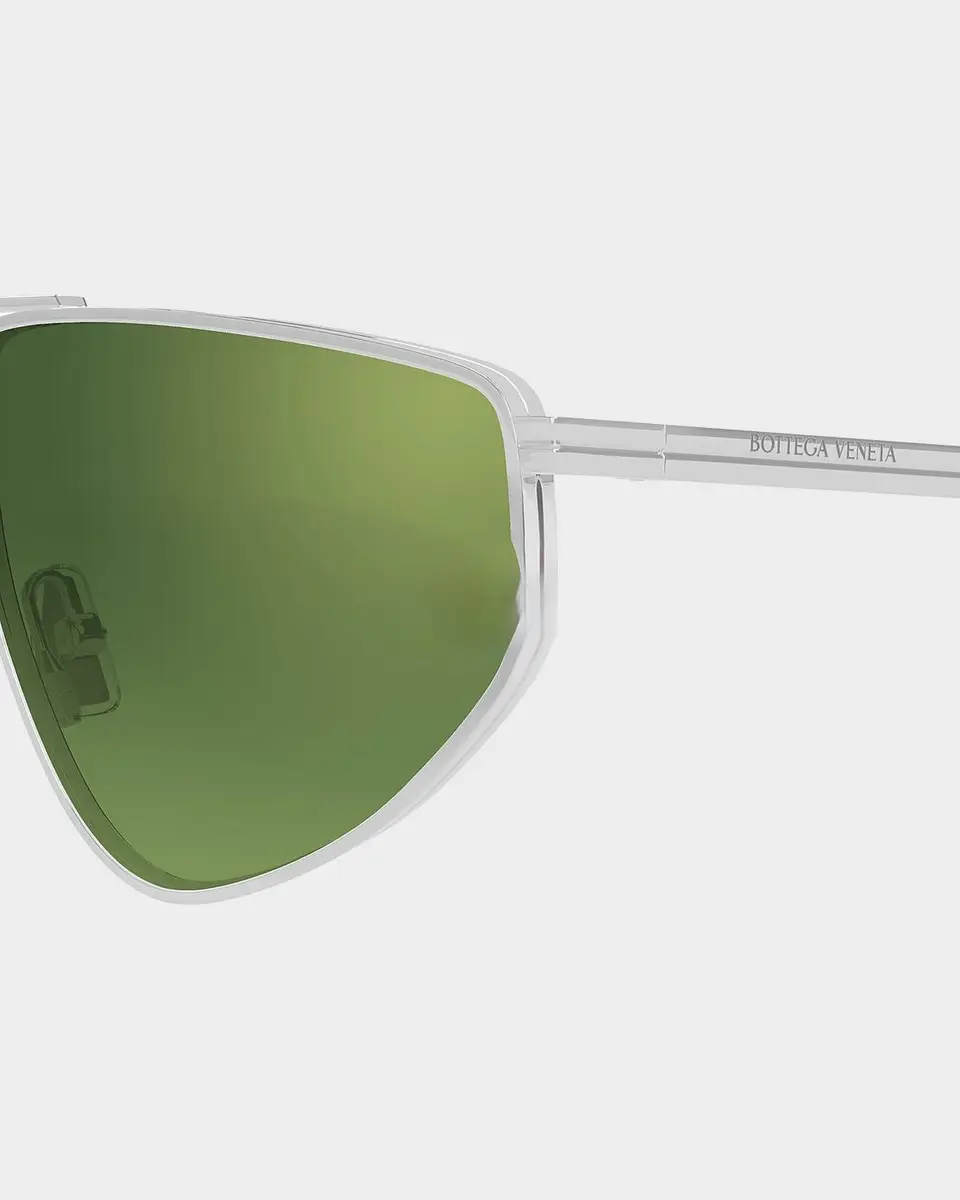 Bottega Veneta Men's Metal Aviator Sunglasses | Thumbnail 3