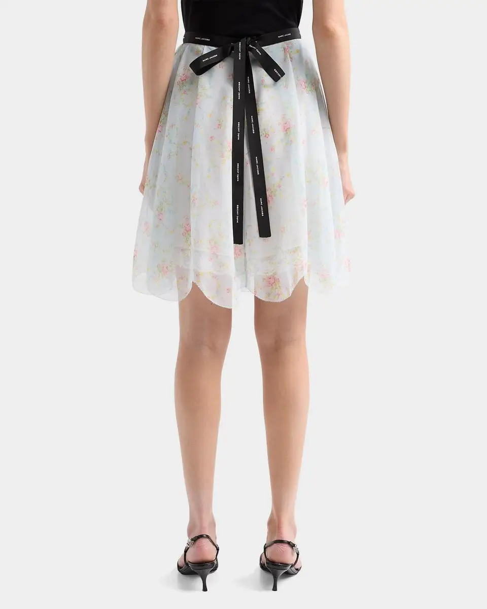 Marc Jacobs Blurred Floral Chiffon Skirt | Thumbnail 3