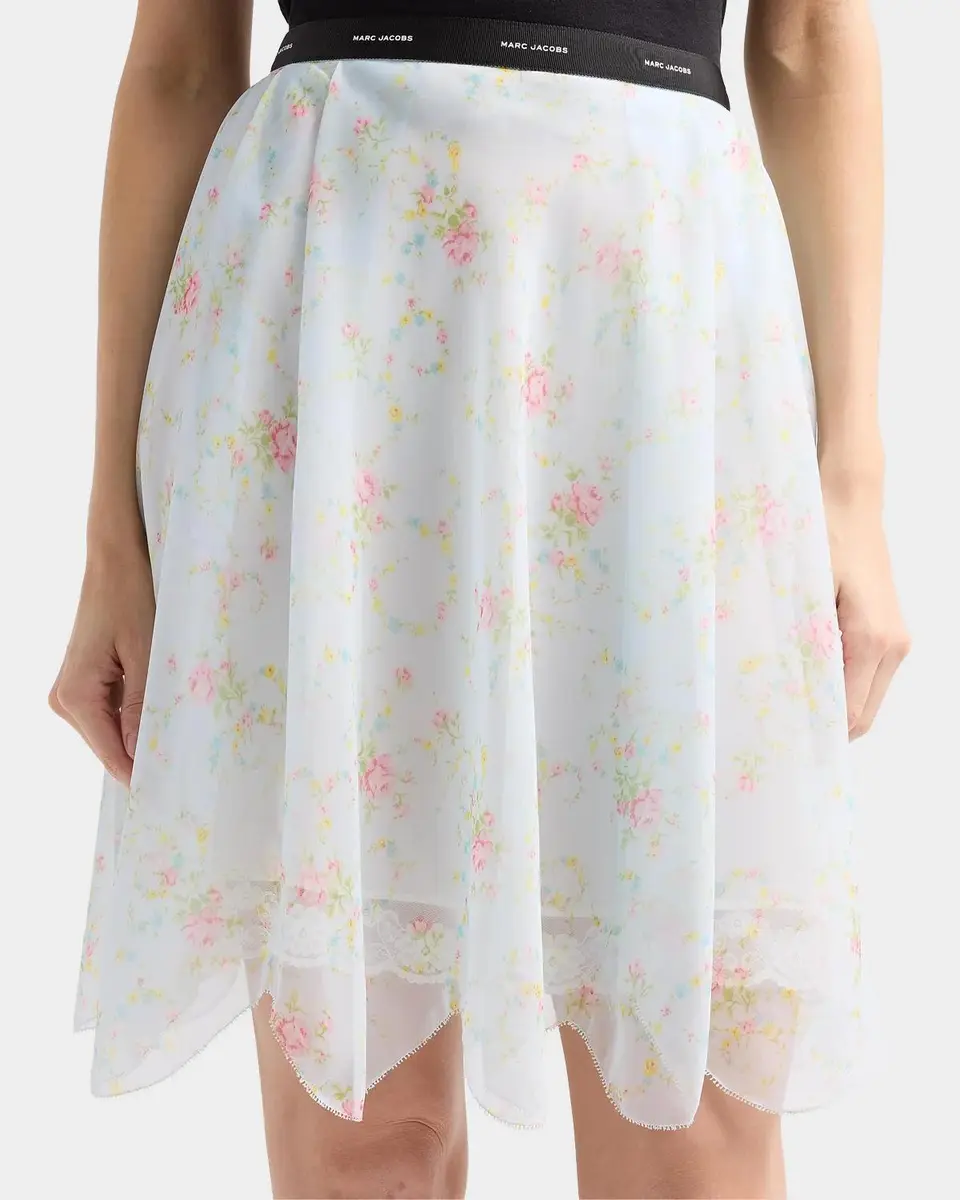 Marc Jacobs Blurred Floral Chiffon Skirt | Thumbnail 5