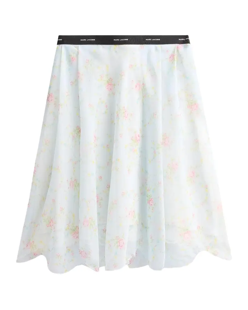 Marc Jacobs Blurred Floral Chiffon Skirt | Image 1 Marc Jacobs Blurred Floral Chiffon Skirt | Image 1