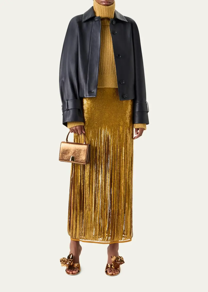 Akris Alice Mini Metallic Leather Top-Handle Bag | Thumbnail 4 Akris Alice Mini Metallic Leather Top-Handle Bag | Thumbnail 4
