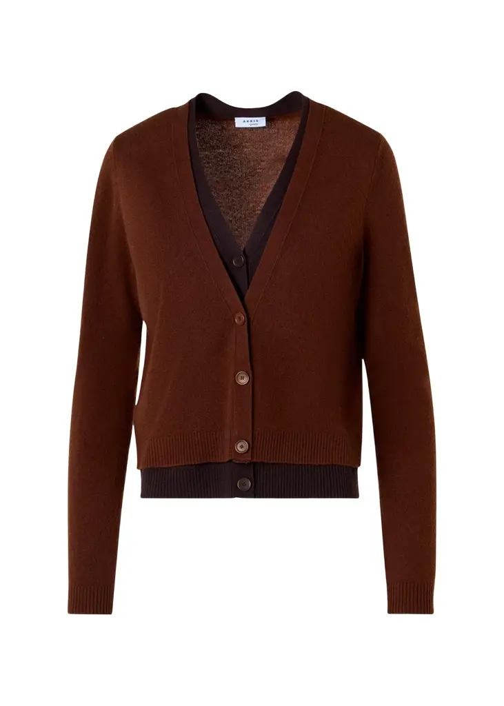 Akris punto Wool-Cashmere V-Neck Cardigan | Image 1 Akris punto Wool-Cashmere V-Neck Cardigan | Image 1