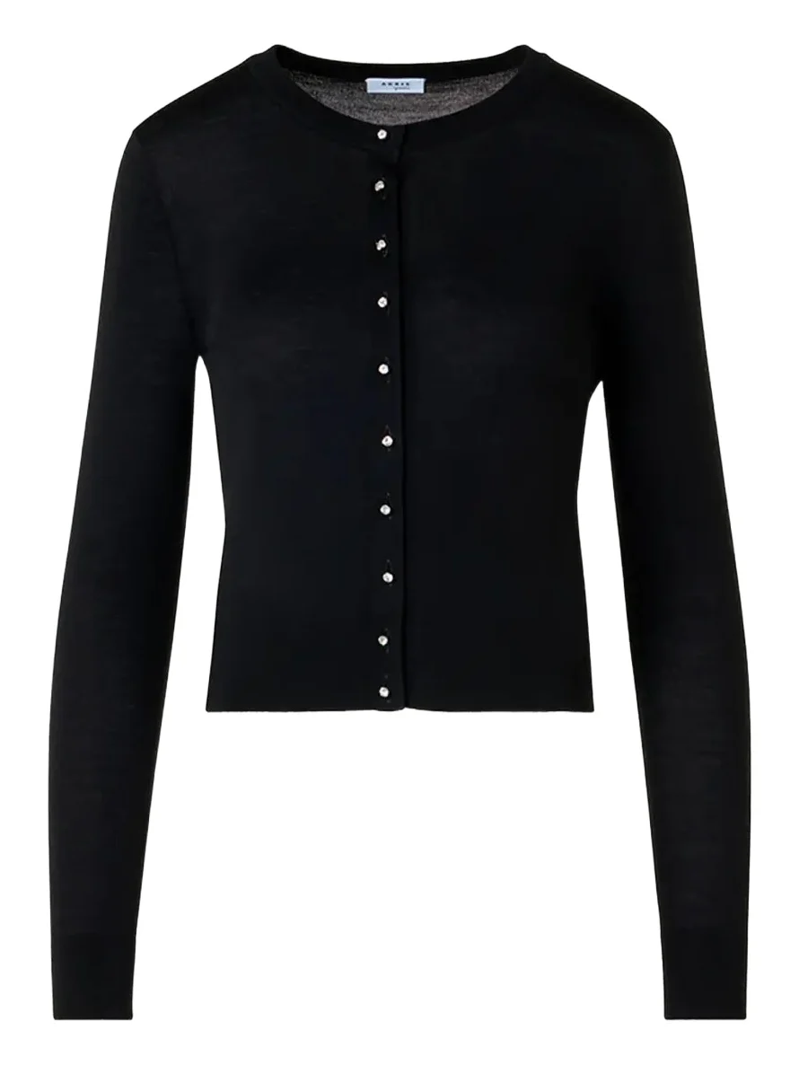 Merino Wool Crewneck Cardigan