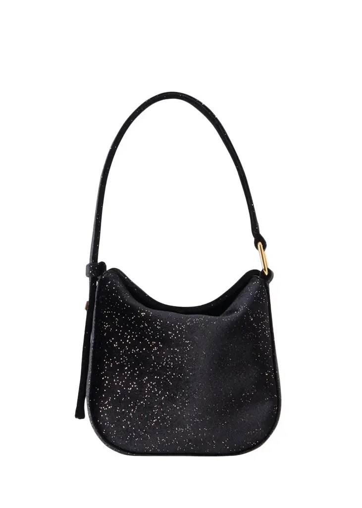 Akris Anna Mini Velvet Hobo Bag