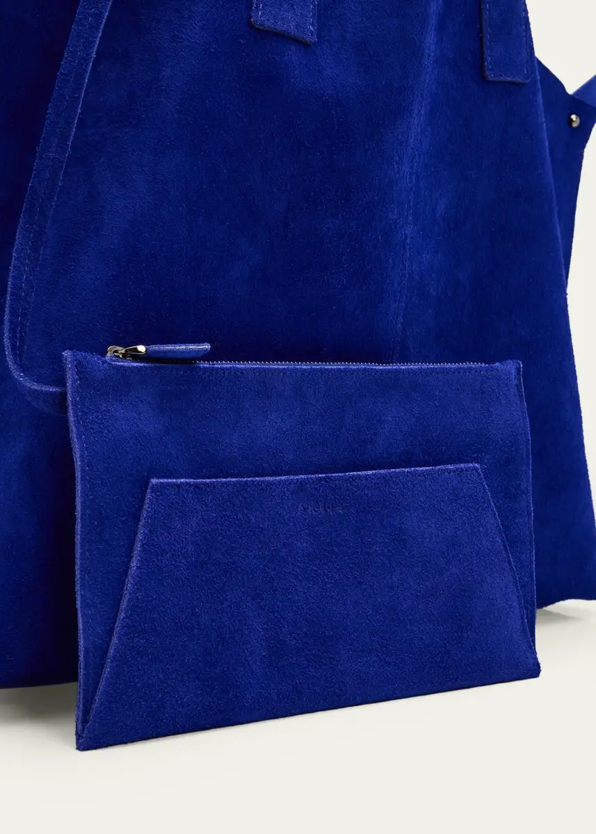 Akris Ai Medium Suede Tote Bag | Thumbnail 4 Akris Ai Medium Suede Tote Bag | Thumbnail 4